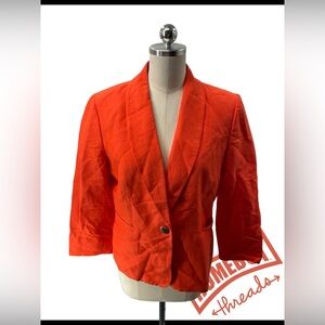 Kasper Women's Vibrant Orange Blazer